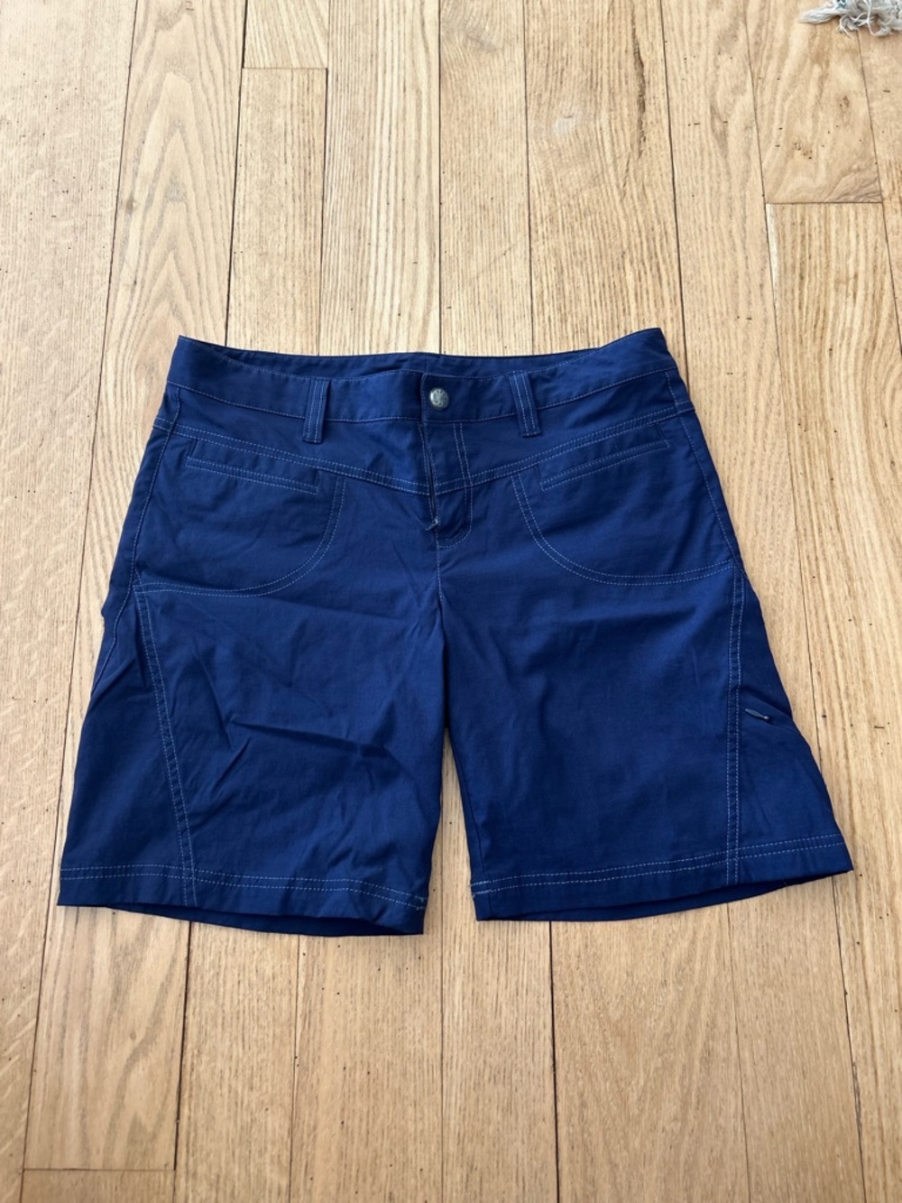 Athleta Navy Performance Bermuda Shorts